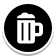 Black icon with a beer